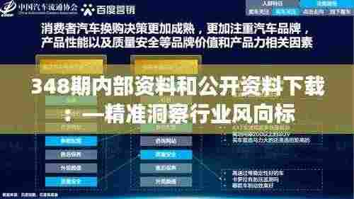 348期内部资料和公开资料下载:—精准洞察行业风向标