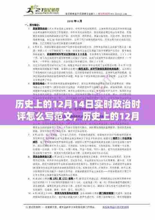 历史上的12月14日政治时评撰写指南,特性、体验、竞品对比与用户分析全解析