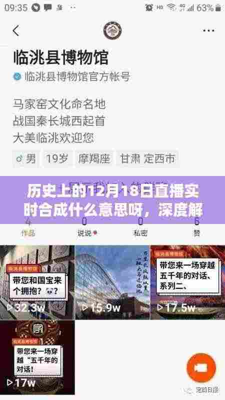 深度解析,历史上的12月18日直播实时合成技术及其产品评测与介绍
