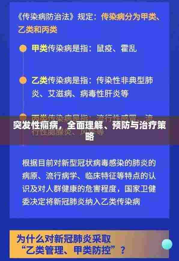 突发性痫病，全面理解、预防与治疗策略