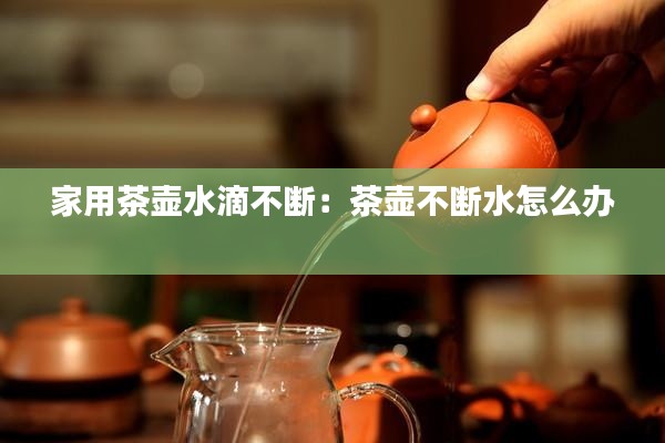 家用茶壶水滴不断:茶壶不断水怎么办