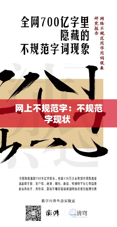 网上不规范字：不规范字现状 