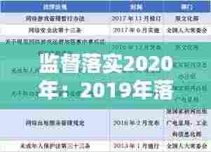 监督落实2020年:2019年落实监督责任情况报告
