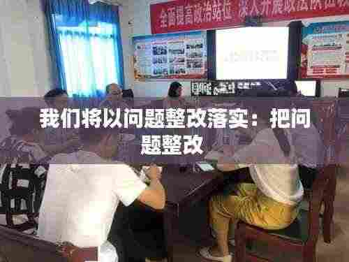 我们将以问题整改落实:把问题整改