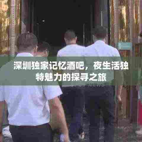 深圳独家记忆酒吧,夜生活独特魅力的探寻之旅
