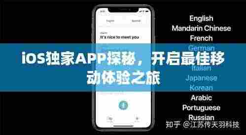 iOS独家APP探秘,开启最佳移动体验之旅
