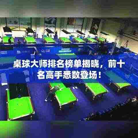 桌球大师排名榜单揭晓，前十名高手悉数登场！
