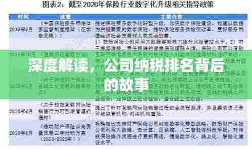 深度解读，公司纳税排名背后的故事