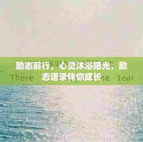 励志前行,心灵沐浴阳光,励志语录伴你成长