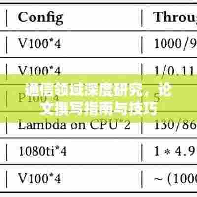通信领域深度研究，论文撰写指南与技巧