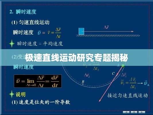 极速直线运动研究专题揭秘